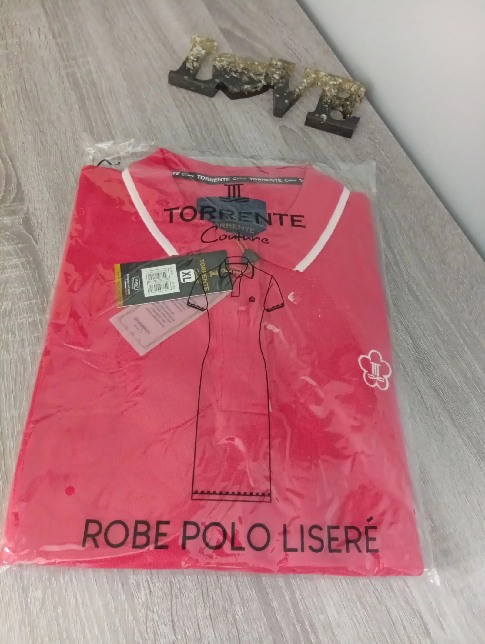 Vestido Polo con borde blanco y aberturas en la parte inferior 💯 algodón certificado de autenticidad – photo 7